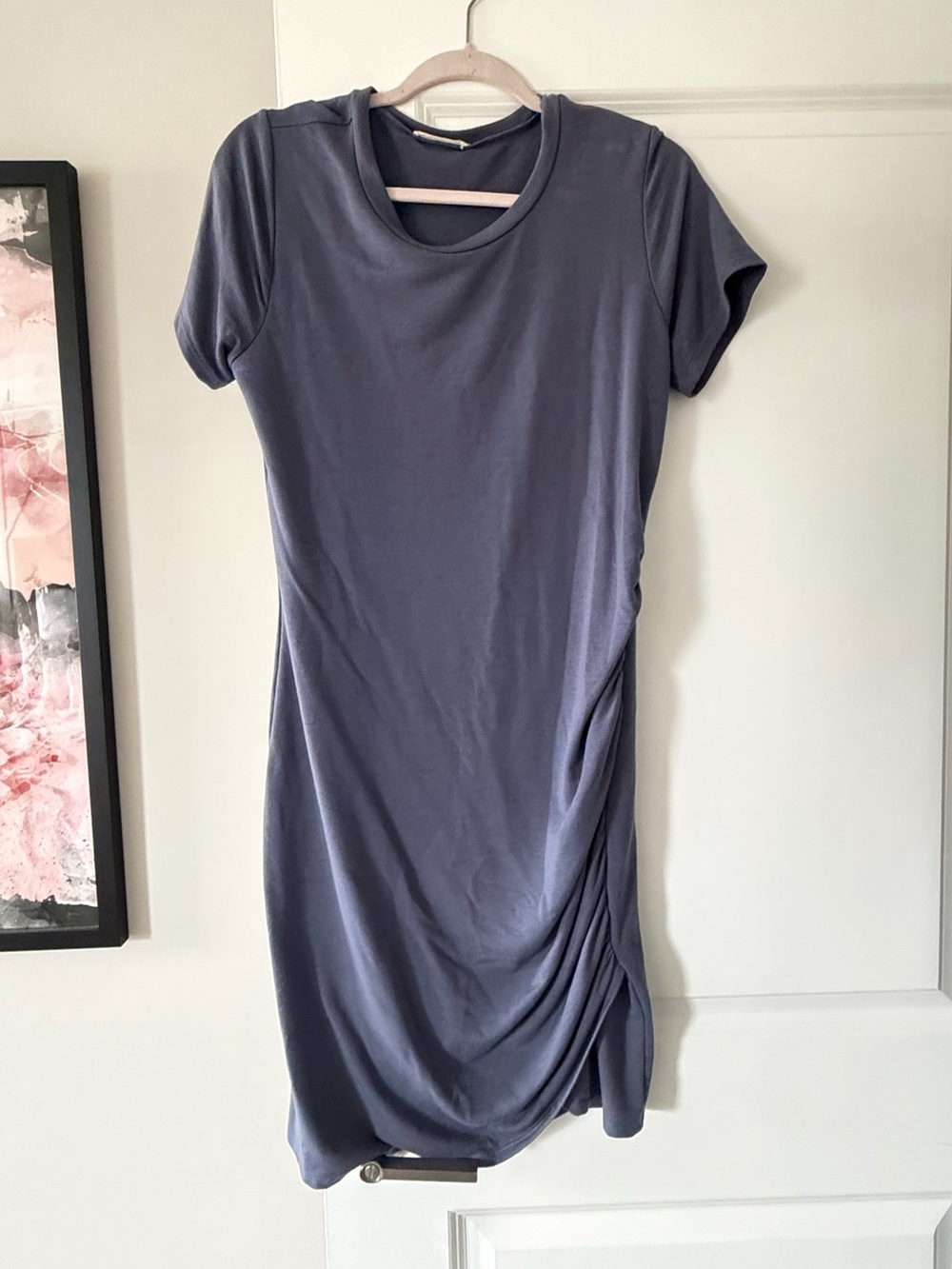 Axis Blue T Shirt Dress, Size Large